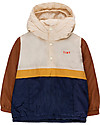 Tiny Cottons Color Block Pullover - Cappuccino/Navy - Light Padding Jackets