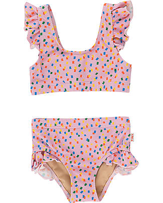 Tiny Cottons Confetti Swim Set - Light Violet - with Cute Ruffles! Bikinis And Tankinis