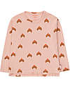 Tiny Cottons Croissants Long-sleeved T-shirt -  Powder Pink/Light Brown Long Sleeves Tops