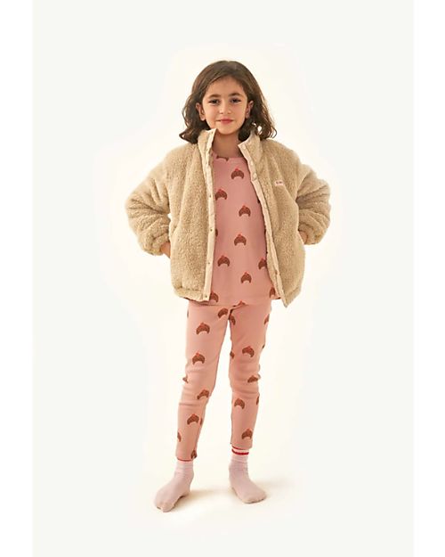 Tiny Cottons Croissants Long-sleeved T-shirt - Powder Pink/Light