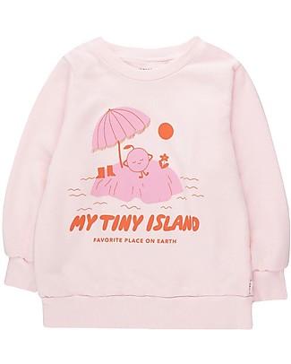 Tiny Cottons Favorite Place Sweatshirt - Pastel Pink - 100% Organic Cotton Sweatshirts