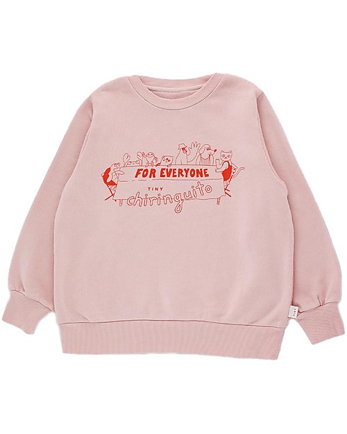 Tiny Cottons For Everyone Sweatshirt - Dusty Pink/Red - 100% Organic Cotton Sweatshirts