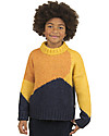 Tiny Cottons Fuji Color Block Sweater - Yellow/Navy Jumpers
