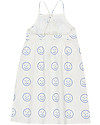 Tiny Cottons Happy Face, Cross Back Dress -  100% Cotton Dresses_