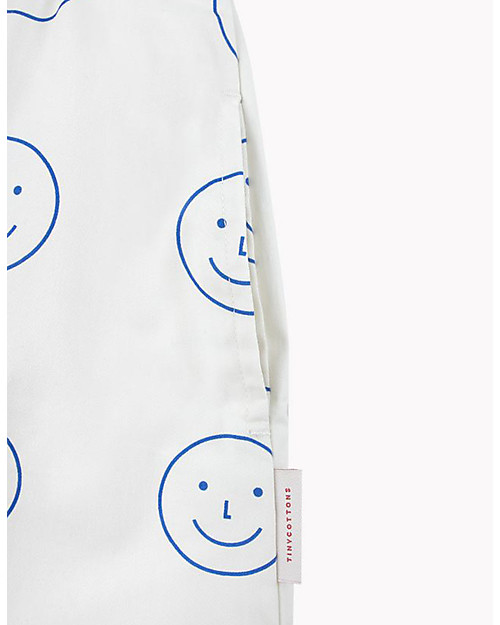 Tiny Cottons Happy Face, Cross Back Dress -  100% Cotton Dresses_