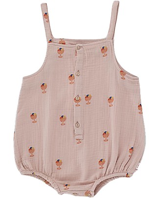 Tiny Cottons Ice Cream Body - Dusty Pink/Cups - 100% Cotton Short Sleeves Bodies