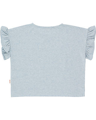 Tiny Cottons Ice Cream Frills Tee Shirt - Cotton - Light Blue Heather T-shirts