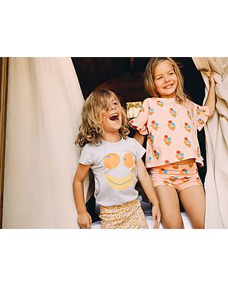 Tiny Cottons Ice Cream Short - Papaya - Pima Cotton Shorts