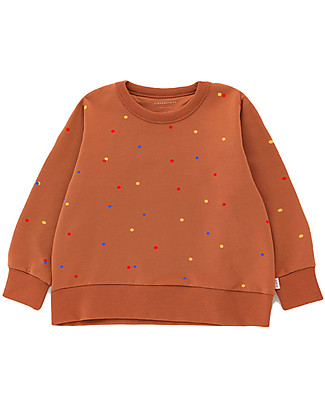 Tiny Cottons Ice Cream Sweatshirt - Cinnamon/Dots - Pima Cotton Terry Sweatshirts