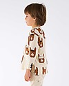 Tiny Cottons Llamas Long Sleeved Relaxed Tee, Beige+Nude - Pima Cotton Long Sleeves Tops