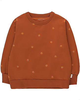 Tiny Cottons Long-Sleeved Sweatshirt - Squirrels -Dark Copper/True Brown - Pima Cotton Sweatshirts