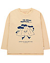 Tiny Cottons Long-Sleeved T-Shirt - Moving Mountains - Cappuccino - 100% Organic Cotton Long Sleeves Tops