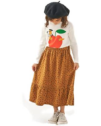 Tiny Cottons Mockneck Long-Sleeved T-Shirt - La Vie - Snow and Summer Red - Pima Cotton Long Sleeves Tops