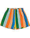 Tiny Cottons Multicolor Stripes Long Short - Multicolor - 100% Cotton Shorts