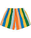 Tiny Cottons Multicolor Stripes Long Short - Multicolor - 100% Cotton Shorts