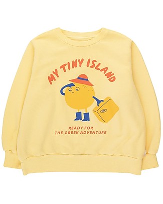 Tiny Cottons My Tiny Island Sweatshirt - Canary - 100% Organic Cotton Sweatshirts