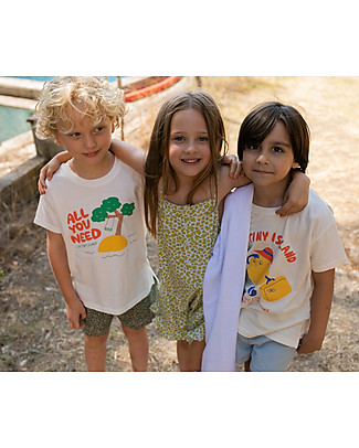 Tiny Cottons My Tiny Island Tee - Light Cream - 100% Organic Cotton T-shirts