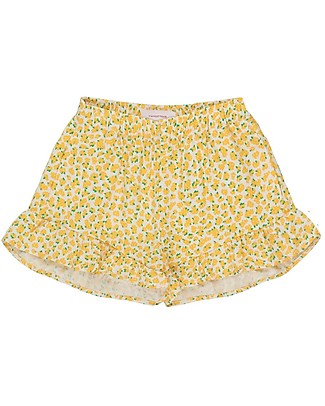 Tiny Cottons Oleander Frills Short - Light Cream - 100% Lyocell Shorts
