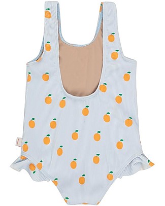 Tiny Cottons Oranges Frills Swimsuit - Pale blue/Orange Swimsuits