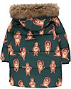 Tiny Cottons Padded  Jacket Bears, Bottle Green/Brown - Waterproof and Windproof Coats