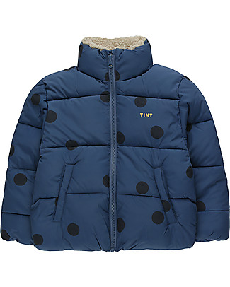 Tiny Cottons Padded Jacket - Light Navy/Navy - Waterproof and Windproof! Coats