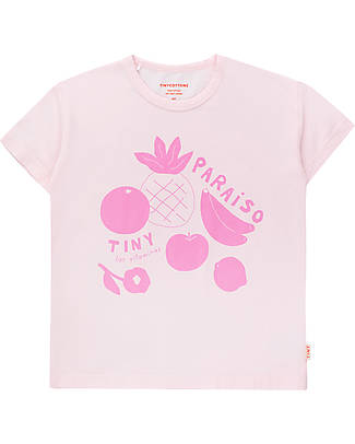 Tiny Cottons Paraiso Fruits Tee Shirt - Light Pink Gardenia - Organic Cotton GOTS T-shirts