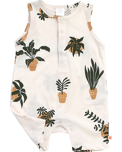 Tiny Cottons Pots Onepiece, Pastel Pink - 100% Pima Cotton Short Sleeves Bodies