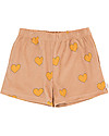 Tiny Cottons Short Hearts, Nude/Yellow - 100% Pima Cotton Shorts