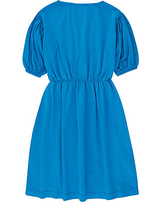 Tiny Cottons Siesta Dress - Lapis Blue Light Cream - Organic Cotton GOTS Dresses_