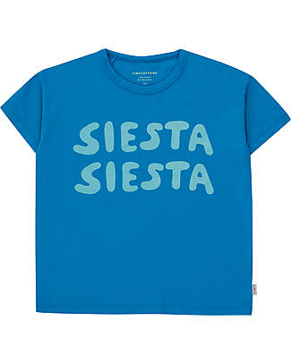 Tiny Cottons Siesta Tee Shirt - Lapis Blue Light Cream - Organic Cotton GOTS T-shirts
