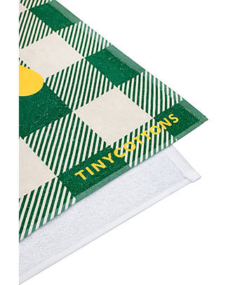 Tiny Cottons Siesta Towel - Light Cream Pine Green Towels And Flannels