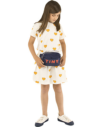 Tiny Cottons Skirt Hearts, Off White/Yellow - Pima Cotton Skirts