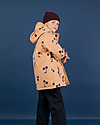 Tiny Cottons Snow  Jacket “Big Cherries”, Dark  Nude/Plum - With ski pass sleeve pocket! Coats
