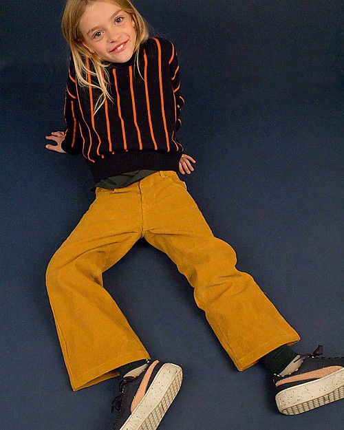 Tiny Cottons Solid Corduroy Pants, Mustard Trousers