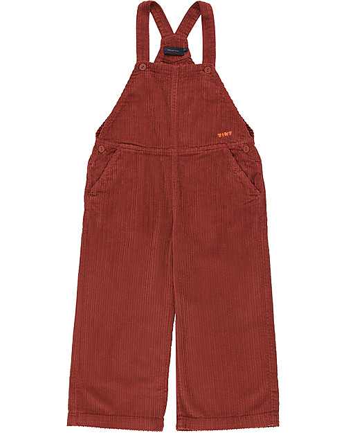 Tiny Cottons Solid Overall - Red - 100% Cotton Babygrows