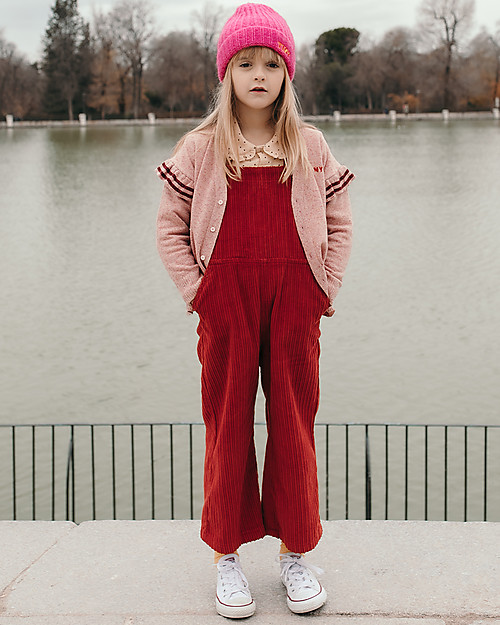 Tiny Cottons Solid Overall - Red - 100% Cotton Babygrows