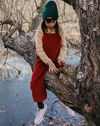 Tiny Cottons Solid Overall - Red - 100% Cotton Rompers