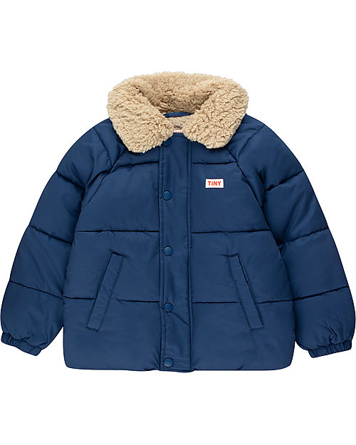 Tiny Cottons Solid Padded Jacket - Light Blue - Windproof and Waterproof Down Jacket