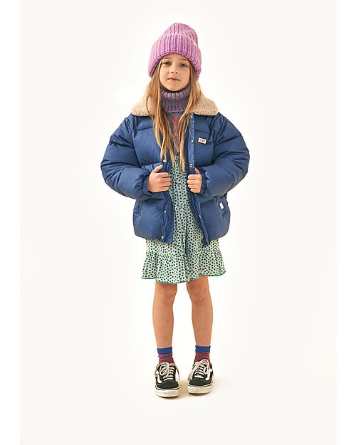 Tiny Cottons Solid Padded Jacket - Light Blue - Windproof and Waterproof Down Jacket