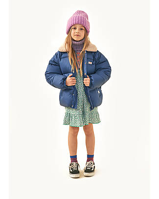 Tiny Cottons Solid Padded Jacket - Light Blue - Windproof and Waterproof Down Jacket