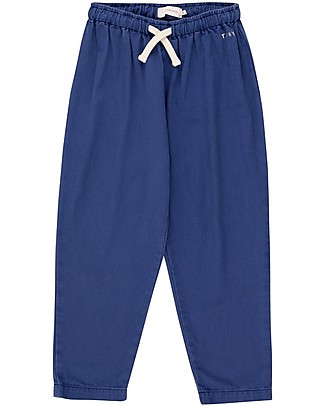 Tiny Cottons Solid Pant with Drawstring - Ultramarine - 100% Cotton Trousers