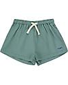 Tiny Cottons Solid Short with Drawstring - Light Teal - 100% Cotton Shorts
