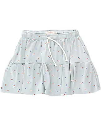 Tiny Cottons Sticks Short Skirt - Pale Grey - Pima Cotton Skirts