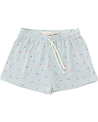 Tiny Cottons Sticks Shorts - Pale Grey - Pima Cotton Shorts