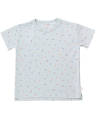 Tiny Cottons Sticks Tee - Pale Grey - Pima Cotton Evening Tops