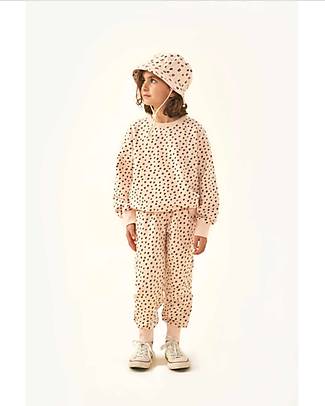 Tiny Cottons Sweatpants - Animal Print - Nude/Deep Yellow - Cotton Trousers