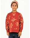 Tiny Cottons Sweatshirt Cats, Dark Brown/Brown - Pima Cotton Sweatshirts