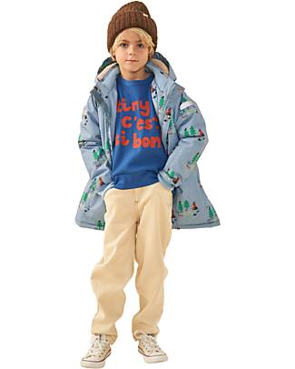 Tiny Cottons Sweatshirt Tiny - Ultramarine and Summer Red - 100% Organic Cotton Sweatshirts