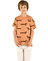 Tiny Cottons T-Shirt Bassotto, Brown - Pima Cotton T-shirts
