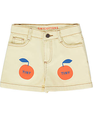 Tiny Cottons Tiny Apple Short - Pastel Yellow - 100% Cotton Shorts